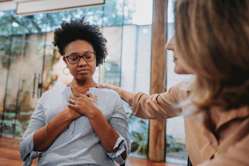 Woman practicing emtional resiliency after psychotherapy